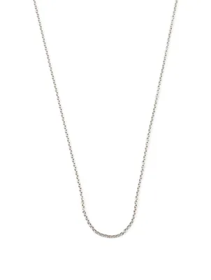 Inch 18K White Gold Chain Necklace