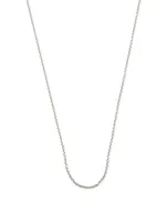 Inch 18K White Gold Chain Necklace