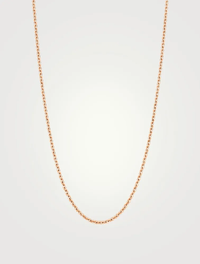 24-Inch 18K Rose Gold Chain Necklace