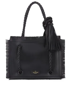 Small The Rope Leather Tote Bag