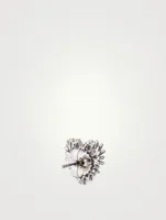 Fireworks 18K White Gold Heart Earrings With Diamonds