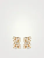 Fireworks 18K Gold Stud Earrings With Diamonds
