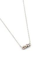 Mini Fireworks 18K White Gold Necklace With Diamonds