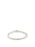 Mini Fireworks 18K White Gold Tennis Bracelet With Diamonds