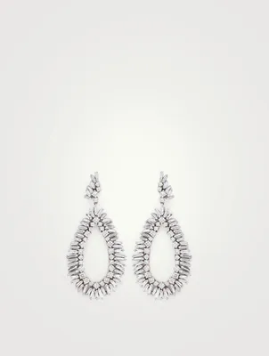 Fireworks 18K White Gold Drop Earrings With Diamonds
