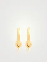 Akoya Ara 18K Gold Hoop Earrings With Pearls