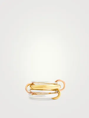 Cici Sterling Silver And 18K Gold Linked Ring