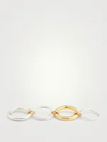 Cici Sterling Silver And 18K Gold Linked Ring