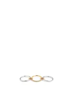 Sonny MX 18K Gold Stacked Ring With Diamonds