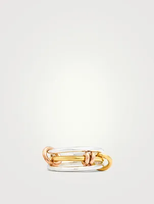 Acacia MX Sterling Silver And 18K Gold Stacked Ring