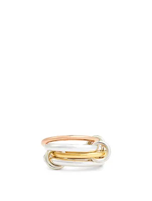 Hyacinth Sterling Silver And 18K Gold Stacked Ring