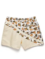 George Swim Trunks Striped Camouflage