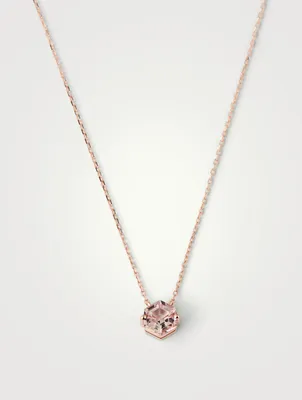 Iris 14K Rose Gold Pendant Necklace With Topaz