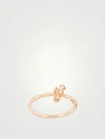 Santorini 14K Rose Gold Rose De France Ring With Diamonds