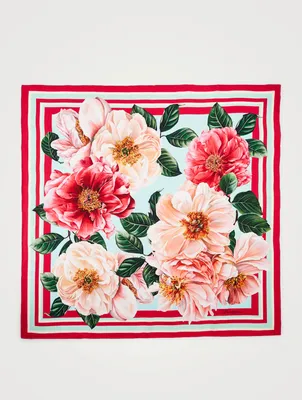 Silk Scarf In Floral Print