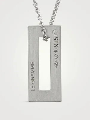 1.5g Brushed And Polished Sterling Silver Necklace