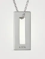 1.5g Brushed And Polished Sterling Silver Necklace