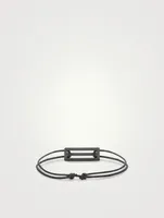 1.7g Brushed And Polished Sterling Silver Cord Bracelet