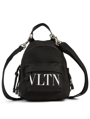 Mini VLTN Nylon Crossbody Backpack
