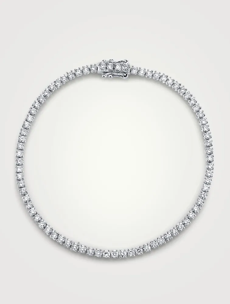 18K White Gold Hepburn Diamond Bracelet