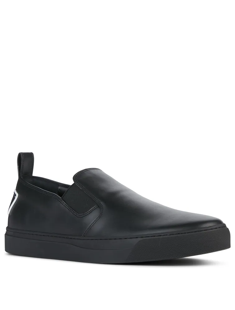 VLTN Leather Slip-On Sneakers