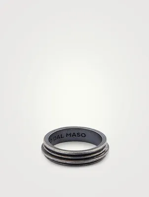 Acies Single Oxidized Silver Ring