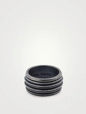 Acies Double Oxidized Silver Ring
