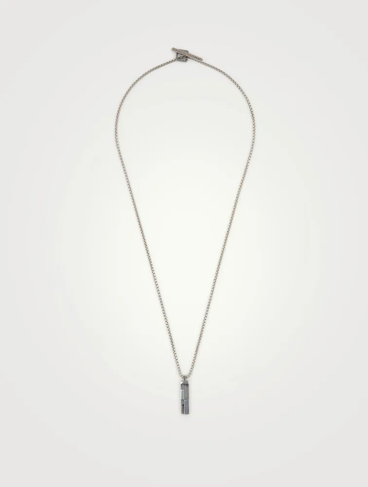 De Stijl Silver Pendant Necklace