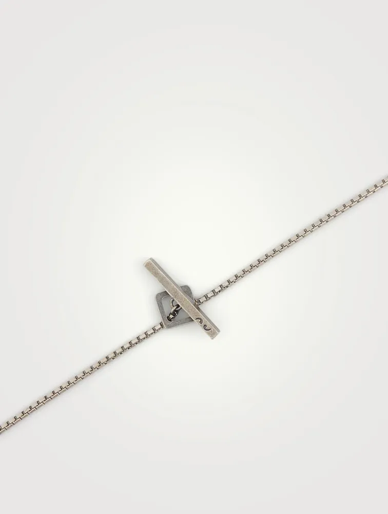 De Stijl Silver Pendant Necklace