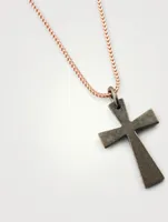The Cross Black And 18K Rose Gold Plated Pendant Necklace