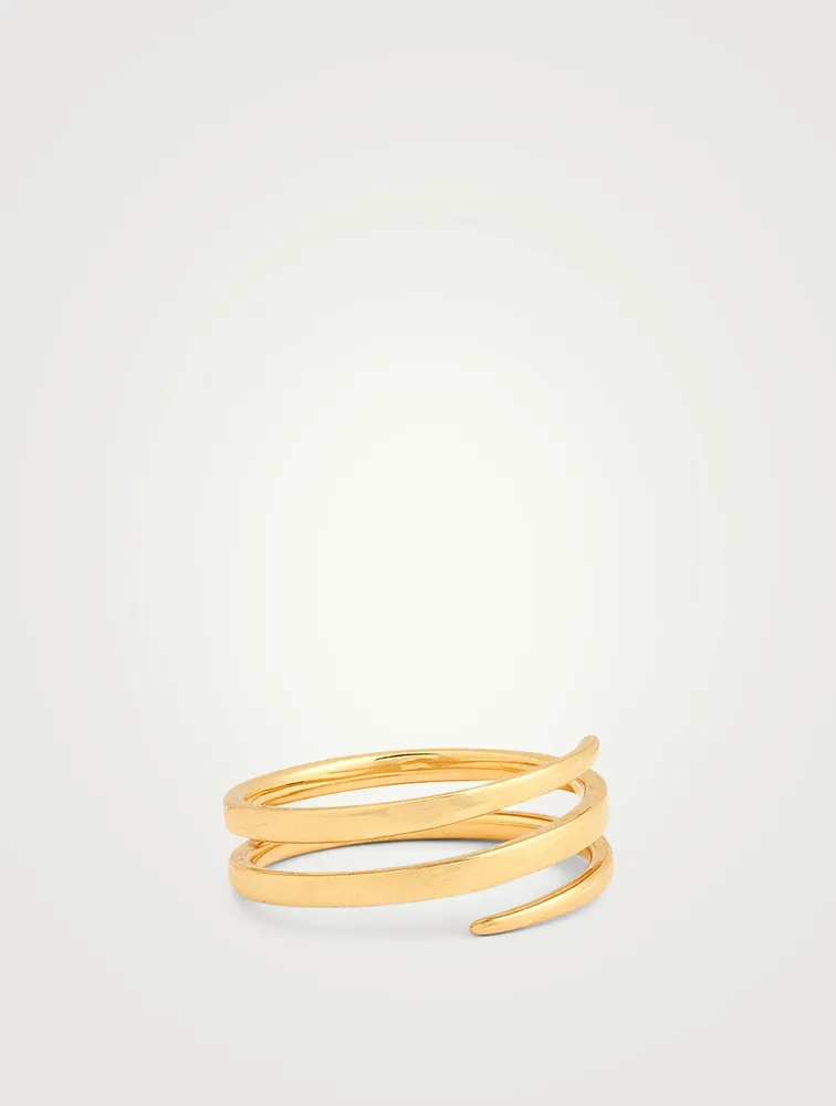 18K Gold Coil Ring