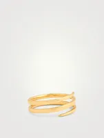 18K Gold Coil Ring