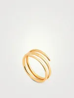 18K Gold Coil Ring