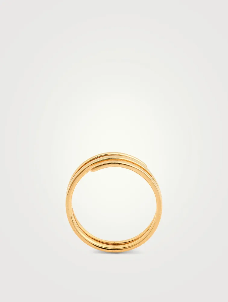 18K Gold Coil Ring