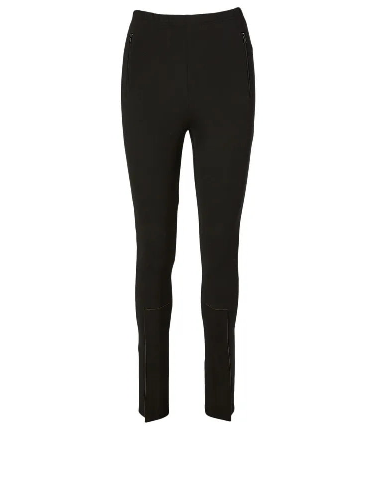 Slim Leggings With Zippers