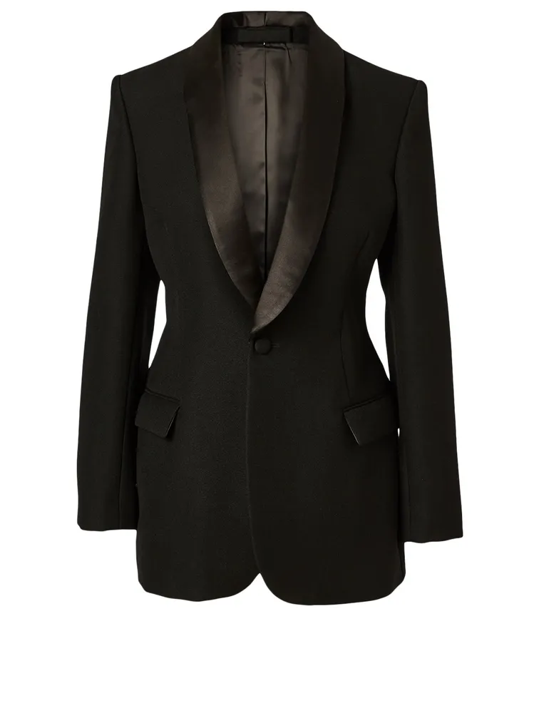 Wool Tuxedo Blazer