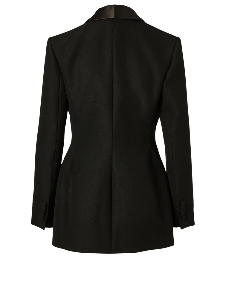 Wool Tuxedo Blazer