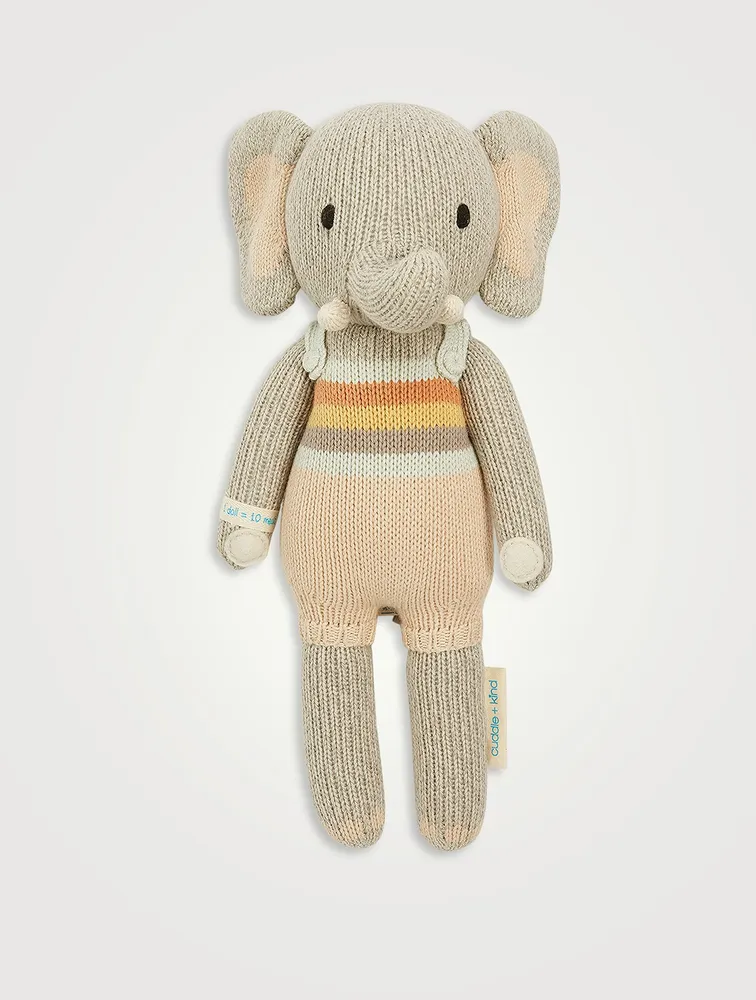 Mini Evan The Elephant Knit Doll