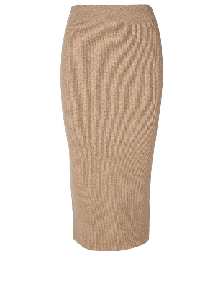 Wool And Cashmere Midi Skirt