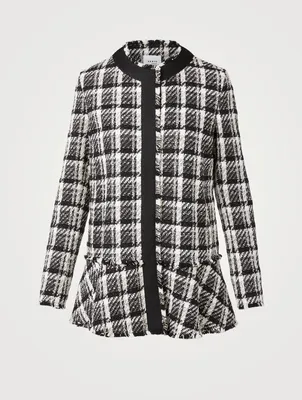 Cotton-Blend Tweed Jacket