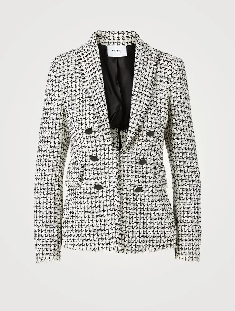 Tweed Double-Breasted Blazer
