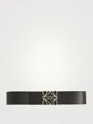 Anagram Wide Leather Belt