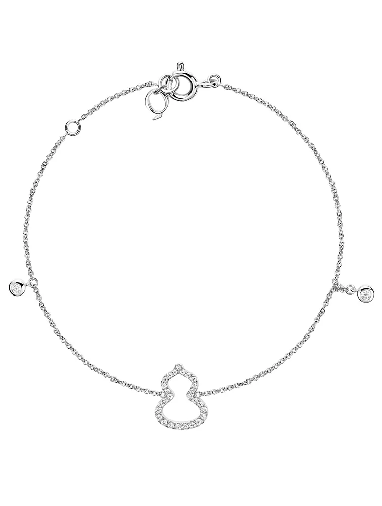 Petite Wulu Bracelet 18K White Gold With Diamonds