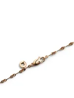 Small Yu Yi 18K Rose Gold Flower Necklace With Diamonds