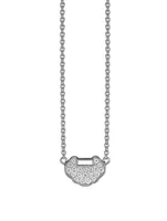 Petite Yu Yi Necklace 18K White Gold With Diamonds