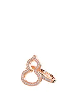 Small Wulu 18K Rose Gold Ring With Diamonds