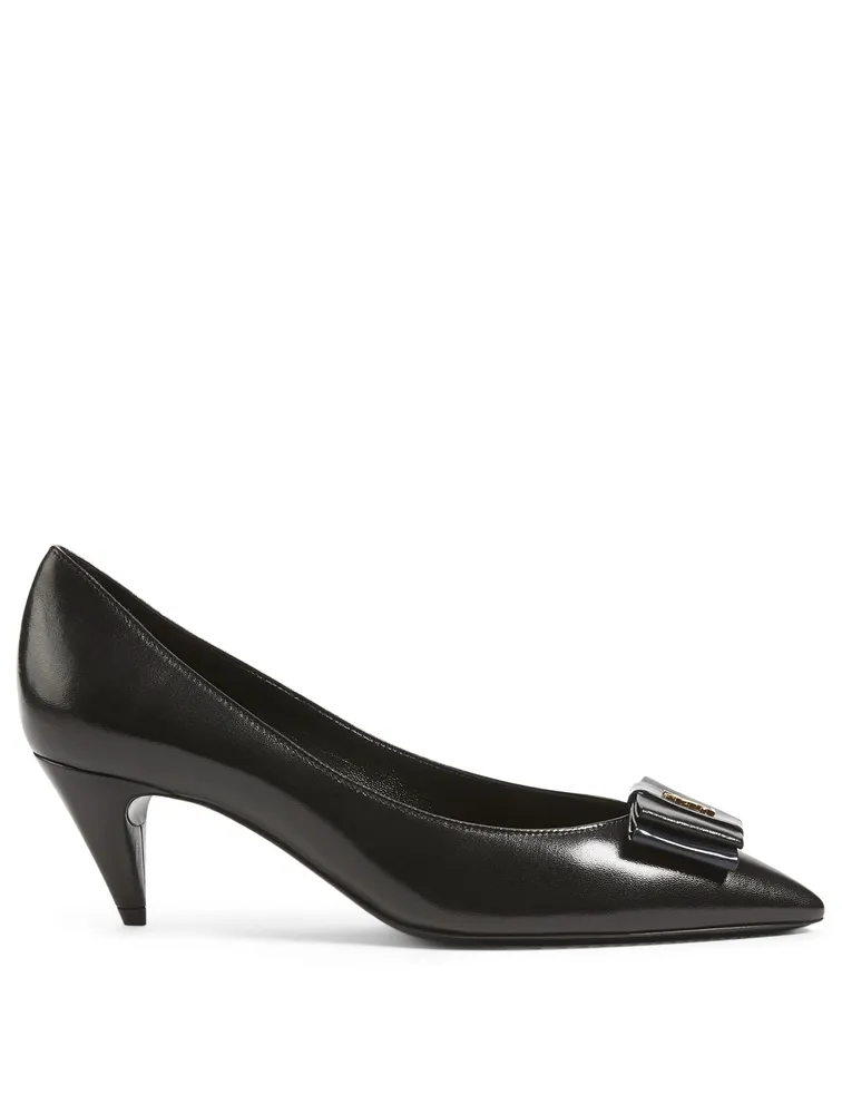 Anais 55 YSL Bow Leather Pumps