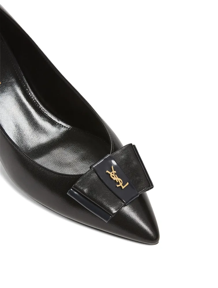Anais 55 YSL Bow Leather Pumps