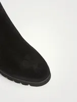 Melinda Suede Heeled Ankle Boots