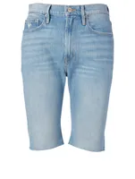 Le Vintage Bermuda Shorts With Raw Edge